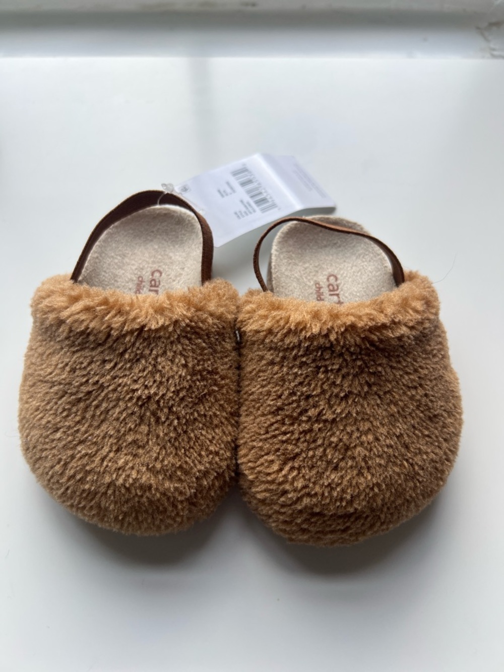 Carter's Brown Fuzzy Baby Sandals